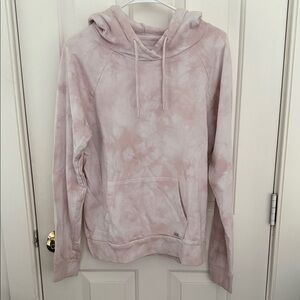 Mark NY Performance Women's Pink Tie-Dye Hoodie Sweater